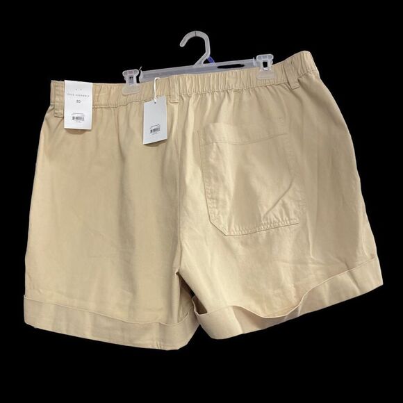 FREE‎ ASSEMBLY Women’s Cuffed Pleated Shorts  Tan Size 20 - Picture 3 of 12
